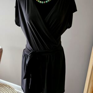 Black shorts jumper, size M, dress it up with black kitten heels!!!